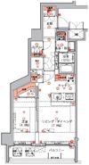 ハーモニーレジデンス東京イーストコア#005の間取り画像