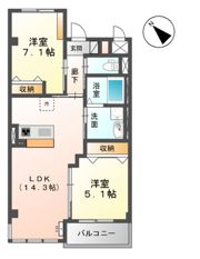 F＆R Ⅰの間取り画像