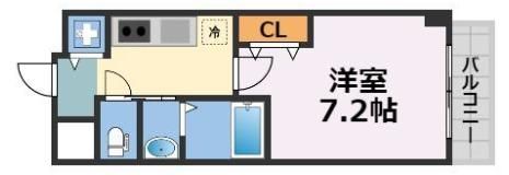 シャルマンフジ天神橋リバーサイドの間取り画像