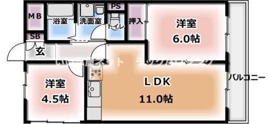 ポポロタカヒロの間取り画像