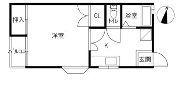 ハイムホンダ1の間取り画像