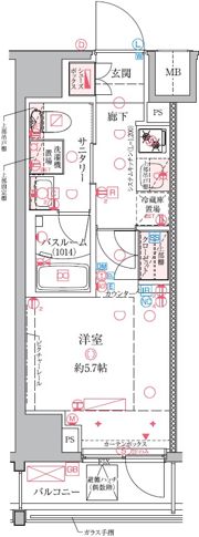 クレヴィスタ横浜関内の間取り画像