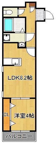 グラシアス三萩野の間取り画像