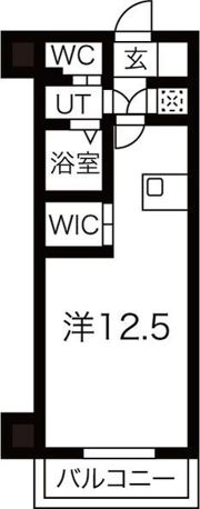 エグゼ難波東の間取り画像