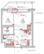 ハーモニーレジデンス神楽坂ヒルズthirdの間取り画像