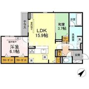 メゾンカルムの間取り画像