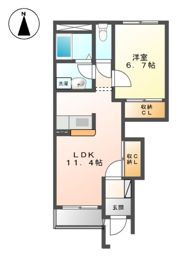 クローバーの間取り画像