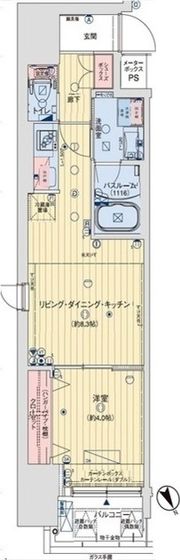 コンフォリア西天満の間取り画像