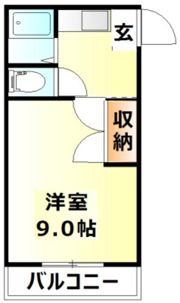 リトルハイム花尻58号館の間取り画像