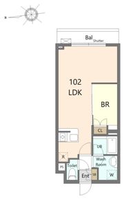Impleos和光eastの間取り画像