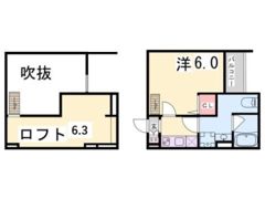 ロワジール東須磨の間取り画像