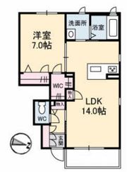 サリアンコート川田の間取り画像