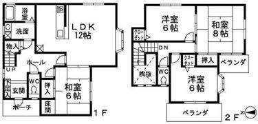 国分1丁目戸建の間取り画像