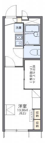 レオパレス喜連北Ⅱの間取り画像