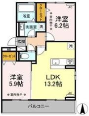 Dーroom新木曽川 Bの間取り画像
