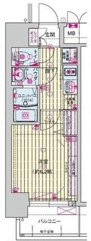 プレサンス鶴橋トレヴィエの間取り画像
