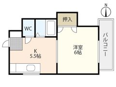 グリーンハイム九軒町の間取り画像