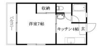 ローランハイツの間取り画像