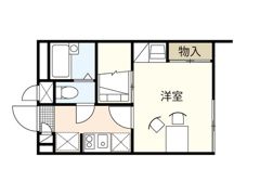 レオパレスくまい2の間取り画像