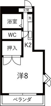 ユース宝扇の間取り画像