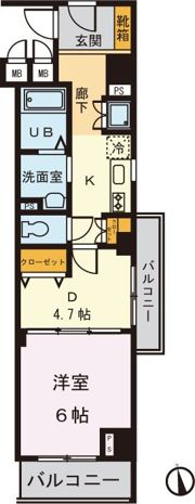 S－ONEビルの間取り画像