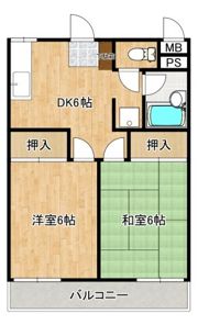 メゾン渡辺の間取り画像
