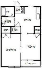 スカイハイツNo.1の間取り画像