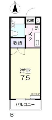 コーポ半田2の間取り画像