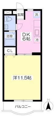 キャッスル雅の間取り画像