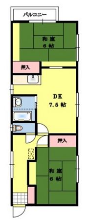 コーポグリンの間取り画像