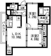 エルベ楠葉コートの間取り画像