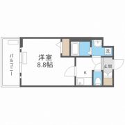 プレサンス谷町九丁目駅前の間取り画像