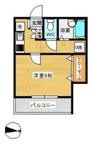 美茶和（ミサワ）コーポの間取り画像