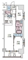 スプランディッド上本町WESTⅡの間取り画像