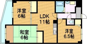 エーデル音羽の間取り画像