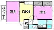 コーポパークサイドG棟の間取り画像