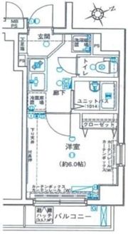 ヴェルト池袋ウエストフォートの間取り画像