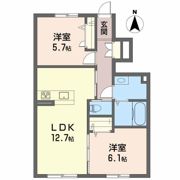 プロヌーブ市坪の間取り画像