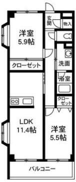 K＆Aパレスの間取り画像
