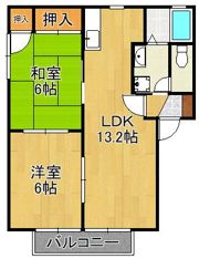 ヴェルドミールB棟の間取り画像
