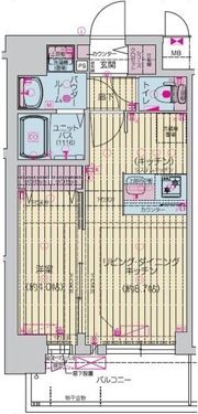 プレリス北巽駅前ラバルスの間取り画像
