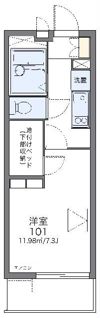 レオパレスダンディライオンの間取り画像
