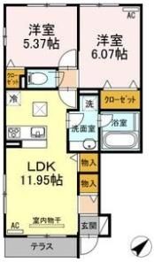 アヴァンティ植田ヶ丘の間取り画像