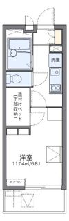 レオパレスエクレールK下大槻の間取り画像
