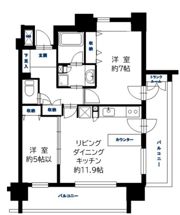 ライオンズマンション横濱元町キャナリシアの間取り画像