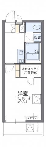 レオパレスパークサイド足立入谷の間取り画像