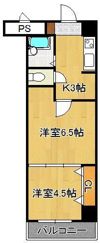 ギャラン南小倉の間取り画像