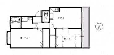 新宅第1マンションの間取り画像
