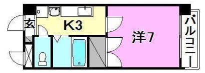 ジョイフル第3祝谷の間取り画像