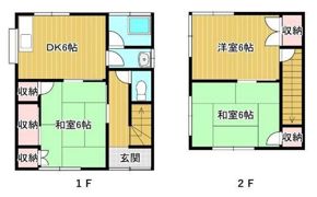 安井貸家の間取り画像